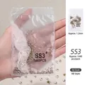 Strass tchèques SS3 AB à fond pointu pour le nail art, env. 1440 pièces par paquet - Style Couleur AB / SS3 (1440 Pièces/Paquet)