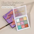 9 Colors solid glitter nail polish palette with aurora sparkle finish, series 04 - Bling Mud No.04