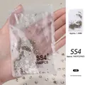 Strass tchèques à fond pointu SS4 AB pour nail art, 1440 pièces par sachet - Style Couleur AB / SS4 (1440 Pièces/Paquet)