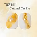 Professional nail smudge liquid with caramel marble cat-eye effect in shade 021 - Caramel Cat Eye (21#)