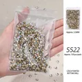 Strass tchèques SS22 à fond pointu couleur AB pour nail art - Style Couleur AB / SS22 (720 Pièces/Paquet)