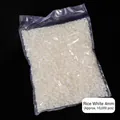Confezione da 10000 mezze perle color crema da 4mm per decorazioni nail art fai da te - 4.0mm (ai-Circa 10.000 Pezzi/Confezione) / Bianco avorio