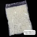 Mezze perle piatte bianco avorio da 5mm per nail art, circa 5000 pezzi per sacchetto - 5.0mm (ai-Circa 5.000 Pezzi/Confezione) / Bianco avorio
