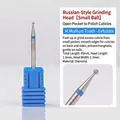 Professional small ball diamond nail drill bit for Russian manicure and dead skin removal - Small Ball M