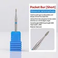 Professional M medium grit diamond nail drill bit for cuticle removal and pocket cleaning - Torch Short M