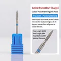 Professional pointed diamond nail drill bit for cuticle removal and precision grinding - Torch Long M