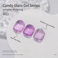 Vernis à ongles gel violet translucide #012 avec effets unis et œil-de-chat - 12#