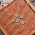 Light green mini jade stone donuts for nail art decoration, diameter 8.5mm single piece - Light Green Small Peace Buckle / 1 Piece