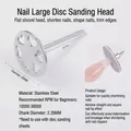 Punta per fresa per unghie professionale in acciaio inox a forma di disco con cuori - Mandrino per Trapano Unghie Frisbee (zqgj0184-01)