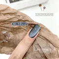 Professional shimmering grey cat eye gel nail polish for manicure, shade N.10 col - 10#