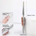 Pince à modeler les ongles professionnelle en acier inoxydable avec poignées imitation bois - Clip de Mise en Forme Puissant / Épaissi