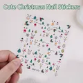 Cute Christmas theme 3D nail art stickers with snowman reindeer and tree patterns - Christmas Series (Aha-072)