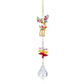 Attrape-soleil renne en cristal avec gemmes colorées et grand pendentif facetté chic - Pendentif Attrape-Soleil Cerf