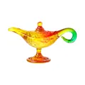 Colorful Liuli Aladdin magic lamp ornament with intricate embossed patterns for home decor - Mixed Colors Style / 107x40x60mm