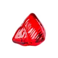 Elegant translucent red crystal Zongzi figurine for festive home and desktop decoration - 46.5*44mm / Red