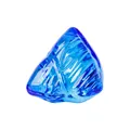 Exquisites blaues, transparentes Kristall-Zongzi-Pyramiden-Handwerk für den Schreibtisch - 46.5*44mm / Mittelblau