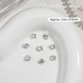 Exquisite mini rectangle zircon and pearl nail art decoration, 6x8mm pile drilling series - Small Octagon Style (G-1388)