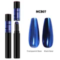 Blauer Chrom-Nagelspiegel-Puderstift MCB07 mit Aurora-Effekt - Blau (MCB-07)