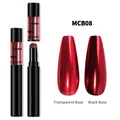 Professioneller roter Chrome Nagel-Puderstift MCB08 für glänzende Spiegeleffekte - Rot (MCB-08)
