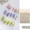 3D Gold Relief Alphabet Nail Stickers, Embossed Letter Decals for French Manicure SKU 3222 - Hot Stamping Gold Relief Alphabet Style / to 3222 Gilding
