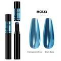 Blauer Air-Cushion-Nagel-Puderstift mit Spiegel-Effekt auf verschiedenen Basen - Hellblau (MCB-23)