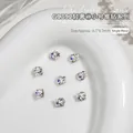 Shiny 8.5mm nail art rhinestone decoration with tiny pearls for professional manicures - Small Flower Style (G-1392)