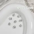 Small 8.5mm nail art zircon and pearl decoration for professional manicure charm - Small Flower Style (G-1393)