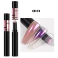 CH03 Aurora Nagel Spiegelpuder Luftkissenstift für professionellen Meerjungfrau-Effekt - Aurora Feenrosa (CH-03)