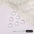 Large 10x10mm transparent fat square K9 glass rhinestones for professional nail art design - Cushion Square Style / 10*10mm / Clear