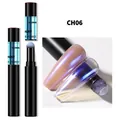 Air Cushion Chrome Nagelpuderstift CH06 für soliden Aurora Meerjungfrau Spiegeleffekt - Chamäleon Lila (CH-06)