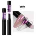 Nagel-Luftkissen-Zauberspiegelstift CH09 mit Aurora-Laser-Meerjungfrau-Puder-Effekt - Pink Lila (CH-09)