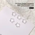 12x12mm transparent star-shaped nail art rhinestone for professional manicure decor - Flower Style / 12*12mm / Clear