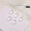 Large 10x14mm cushion-cut transparent glass nail art rhinestones on display card - Pillow Style / 10*14mm / Clear