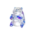 Iridescent crystal marmot figurine with a rainbow gradient finish for luxury home decor - 42*52*61mm / Medium Blue