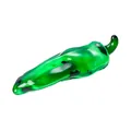 Naturgetreue grüne Kristall-Chili-Frucht-Deko für Zuhause und Restaurants Displays - Chili-Form / 93x30mm / Grün