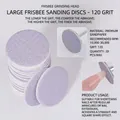Dischi abrasivi viola grana 120 per testina di levigatura frisbee per manicure - Dischi Abrasivi Frisbee Grandi (Grana 120) / 20 Pezzi/Confezione