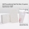 Tampons de ponçage jetables grain 100 10 pièces pour préparation de manucure - Pre-treatment Sandpaper Strip / Lot de 10