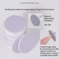 Testina abrasiva 240 grit viola per modellatura unghie e manicure - Dischi Abrasivi Frisbee Grandi (Grana 240) / 20 Pezzi/Confezione