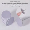 Testina abrasiva professionale a frisbee con 20 dischi abrasivi viola a grana 180 - Mandrino + Dischi Abrasivi Frisbee Grandi (Grana 180) / 20 Pezzi per Confezione