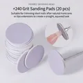 Set dischi abrasivi viola grana 240 con testina rotante a frisbee per manicure - Mandrino + Dischi Abrasivi Frisbee Grandi (Grana 240) / 20 Pezzi per Confezione