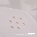 Pink ballet ribbon nail art charms with pearls, delicate 2x6mm size decorations - Pink Bowknot / 1 Piece/Pack (2*6mm)