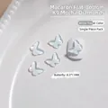 Iriserende vlindervormige K9 kristallen nail art bedeltje met platte bodem - Vlinder (5236582938968)