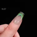 Green cat eye nail polish gel shade N.07 with shimmering dopamine style finish - 15ml / Dopamine Cat Eye Gel 07#
