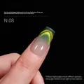 Dopamine double light cat eye nail polish shade N.08 with shimmering green gradient effect - 15ml / Dopamine Cat Eye Gel 08#