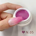 Professional nail patting gel for gradient ombre art in soft pink and purple shades - No.05