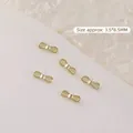 Elegant gold metal ballet bow nail art charms with white pearls, size 3.5x8.5mm - Gold Bowknot / 1 Piece/Pack (3*8mm)