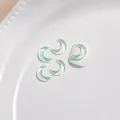 Maanvormige K9 kristallen nail art bedeltjes in pastel lichtblauwe afwerking - Grote Maan (5236582938977)