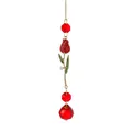 Roter Tulpen-Kristall-Sonnenfänger Anhänger für Auto-Innenausstattung oder Fensterdeko - Tulpenanhänger (Rot) / Länge ca. 30CM