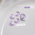 Lavendel maanvormige K9 kristallen nagelkunst versiering - Grote Maan (5236582938979)