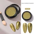Premium solid mirror nail powder in champagne gold with a high-shine metallic finish - Champagne Gold (MCB16)